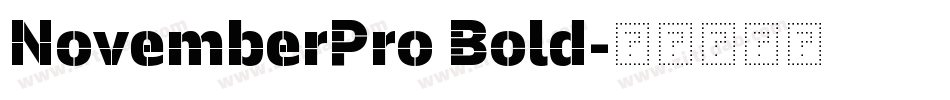 NovemberPro Bold字体转换